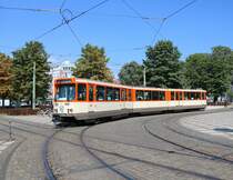 VGF Düwag Pt Wagen 148 am 07.07.18 in Frankfurt am Main Zoo