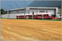 S1 1516 mit ABe 4/16 3101 in Felsberg. (21.07.2018)