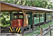 Felsötárkány Állami Erdei Vasút. C50 C-04-404 steht im Depot. Unsere Extrafahrt wurde vergessen. (12.06.2018)