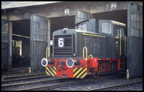 Gmeinder Diesellok Nr. 2715, Bj. 1939, steht hier am 2.10.1994 am Museums Lokschuppen in Hanau.