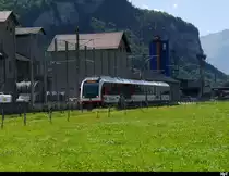 Zb - Regio von Interlaken Ost unterwegs in Meiringen am 27.07.2018