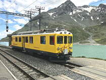RhB Dienstfahrzeug Xe 4/4 23201 am 30. Juni 2018 am Bahnhof Alp Grüm (Poschiavo).