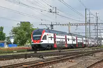 RABe 511 038 durchfährt den Bahnhof Pratteln. Die Aufnahme stammt vom 19.05.2018.