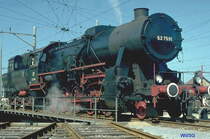 Als die EFZ Dampflok 52 7596 (WLF 1944) noch einen Kabinentender(österreichische Bauart)hatte.Hier 1979 auf der Drehscheibe in Wil/SG. Archiv P.Walter