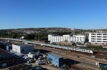 Ein Blick auf den Brighton Railway Station:
Ein Thameslink Class 700 erreicht am 31. Juli 2018 Brighton.
