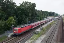 143 914 mit S-Bahn nach Roth am 16.06.2018 in Nürnberg-Eibach.