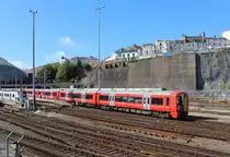  Gatwickexpress  Class 387 204 am Morgen des 1. August 2018 bei der Abfahrt von Brighton - London Victoria in Brighton.