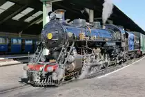 Aus der Kinder-Perspektive sieht die eigentlich recht kleine Dampflok  Doctor Syn  der Romney, Hythe & Dymchurch Railway wie eine große aus. New Romney, 12.9.16
