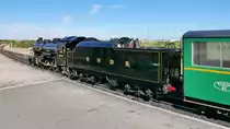 Dampflok  Doctor Syn  der Romney, Hythe & Dymchurch Railway in Dungeness, 12.9.16
