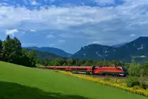 1116 233 mit einem RJ am 26.08.2017 bei Eichberg. 