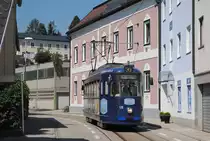 Tw.10 in der Kuferzeile auf dem Weg zum Franz Josefsplatz. (04.08.2018)