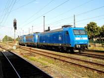 Am 19.07.2018 waren die 140 050-3 und die 140 007-7 und die 145 030-7 von der Press in Stendal abgestellt.