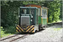 Lillafüredi Állami Erdei Vasút (LÁEV). C02-408 und Salonwagen 33 sind am Endpunkt in Mahoca angekommen. (13.06.2018)