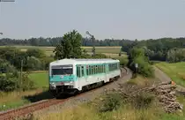 628 526-5/628 436-7 als RE 4381 (Aschaffenburg Hbf-Crailsheim) am Esig Satteldorf 24.7.18
