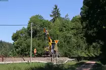 Einfahrvorsiganl F von Löffingen beim Abbau 31.7.18