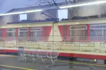 Interessante Deko am Bahnhof Lamprechtshausen der Salzburger Lokalbahn.
Aufgenommen am 28. Dezember 2017.