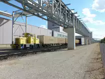 Südzucker AG Werk Zeitz 8 (O&K 26719) am 11.08.2018 in Zeitz. Durch den Zaun fotografiert.