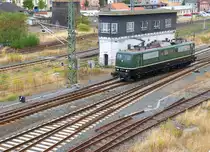 151 119-5 am Stellwerk im Bahnhof Nordhausen 15.08.2018