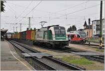 425 008, Steiermarkbahn 1216 960 und 415 039 in Györ. (14.06.2018)