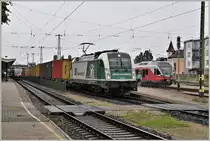 425 008, Steiermarkbahn 1216 960 und 415 039 in Györ. (14.06.2018)