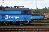 CDC 363 510-9 und 034-0 am 21.Juli 2018 im Bahnhof Ceska Trebova.