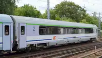 Polnischer EC 2.Klasse Großraumwagen mit der Nr. PL-PKPIC 61 51 29-90 017-6 B9mnopuz am 14.08.18 Berlin-Hirschgarten.
