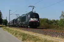 182 599 und 182 509 kommen mit dem NIAG Kohlependel nach Heilbronn bei Kaarst Broicherseite vor meine Linse. 19.8.2018