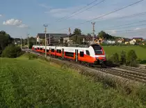 Der 4746 536 als REX nach Salzburg am 27.07.2018 unterwegs bei Weng.