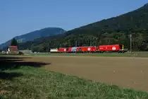 SWISS RAIL TRAFFIC AG
Rem 487 001 bei Oberbuchsiten unterwegs am 20. August 2018.
Foto: Walter Ruetsch