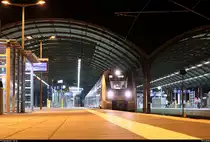 9442 109 und 9442 ??? (Bombardier Talent 2) von Abellio Rail Mitteldeutschland als RB 74558 (RB24) nach Jena-Göschwitz stehen in ihrem Startbahnhof Halle(Saale)Hbf auf Gleis 9.
[19.5.2018 | 23:05 Uhr]