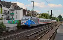 101 060-2  60 Jahre Bundespolizei  ist am 04.08.2013 mit einem IC in Düsseldorf-Oberbilk unterwegs