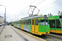 MPK Poznan Düwag GT8 Wagen 701 (ex Düsseldorf) am 17.07.18 in Posen (Polen)