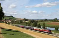 1142 654-1 mit dem DPE 1895 (Stuttgart Hbf - Schaffhausen GB) bei Gutmadingen 11.8.18