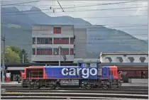 Am 843 070-4 macht Pause in Buchs SG. (22.08.2018)