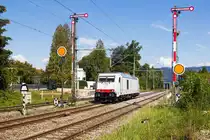 285 106-1 auf dem Weg zum Tanken nach Lindau Hbf. Gruß an den Tf! 17.8.18
