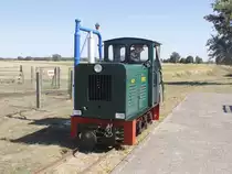 NS2f der Mecklenburg-Pommersche-Schmalspurbahn rangiert im Bahnhof Schwichtenberg am 18. August 2018.

Neufassung      OK ?
