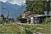Einmal grosszügig ausgebaut wird der Bahnhof Chiavenna dem Dornröschenschlaf überlassen. (23.08.2018)