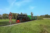 Irreführung am Bahnübergang ? 

Nicht nur das die Verkehrszeichen der Stainzer Lokalbahn alles anderes als Logisch sind , so kommt nun auch noch eine Schlepptender Lok daher statt wie angezeigt eine Tender .... 

Wohlsdorf am 28.08.2018