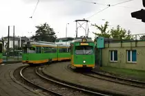 MPK Poznan Düwag GT8 Wagen 697 und 668 (ex Düsseldorf) am 19.07.18 in Posen (Polen)