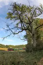 Strahlendes  Herbstwetter  begleitete HP. und mich beim Flascherlzugknipsen am Nachmittag des 12.Septmber 2018