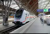 DBpbzfa 668.2 mit Schublok 146 5?? DB als IC 2036 (Linie 56) nach Norddeich Mole steht in seinem Startbahnhof Leipzig Hbf auf Gleis 13.
[26.6.2018 | 13:02 Uhr]
