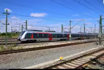 9442 309 (Bombardier Talent 2) von Abellio Rail Mitteldeutschland als RE 74507 (RE17) von Erfurt Hbf erreicht seinen Endbahnhof Leipzig Hbf auf Gleis 10.
[26.6.2018 | 13:10 Uhr]