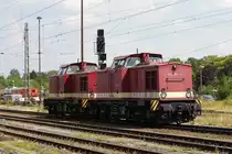 Am 27.07.2018 fuhren die 204 354-5 und die 204 347-9 von der Press-MTEG von Stendal in Richtung Magdeburg .