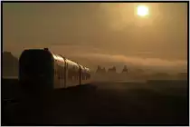 Der Sommer 2018 hat sich wohl mit dem gestrigen Tag aus der Steiermark verabschiedet. 
An diesem strahlenden Morgen des 21.September 2018 flitzt R4358 der Sonne entgegen. 