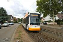 MVG Stadler Variobahn 227 am 22.09.18 in Mainz Gonsenheim 