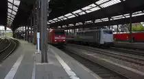 Ein Nachschuss von der 139 558-1 von Railadventure und kamm durch Aachen-Hbf in Richtung Aachen-Schanz,Aachen-West.
Aufgenommen vom Bahnsteig 6 vom Aachen-Hbf. 
Bei Sonne und Wolken am Nachmittag vom 30.8.2018.