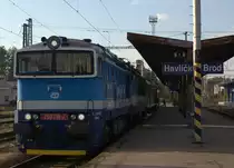 750 719-7 EVICKA vor einem Os nach Jihlava. 21.09.2018  16.57 Uhr Havlíčkův Brod. 