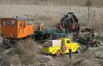 Holzverladung am Partwitzer See. 10.06.2018 13.08 Uhr.
Beim Oktoberabbaden am Partwizer See entdeckte der Fotograf fleißige Arbeiter die am Sonnabend Holz verladen. Der bekannte Willy Jesperson war dabei.