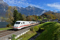 Ein ICE 1 am 22.10.2016 bei Mols. 