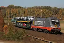242 531 am 14.10.2018 mit einem ARS-Zug zwischen Friedland und Eichenberg.
